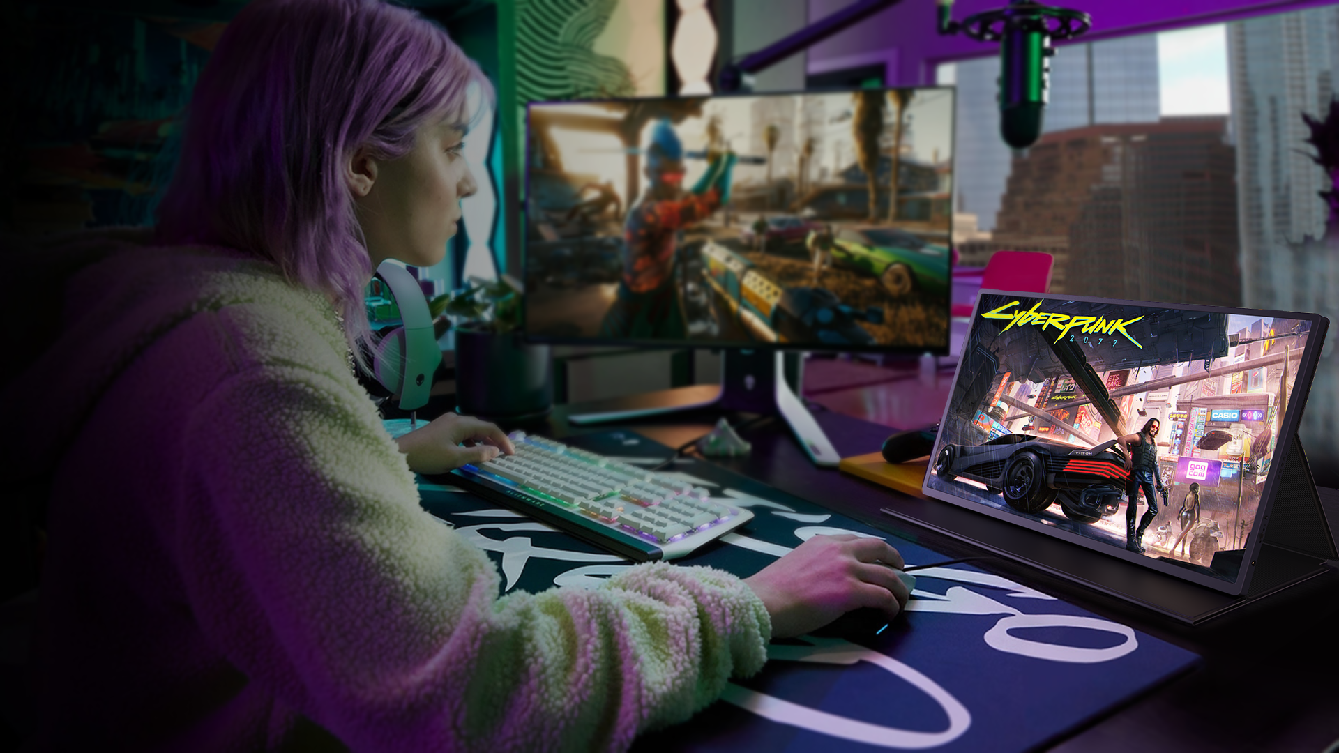 banner de monitor de jogo imperfeito