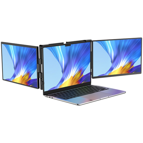 UStation Z 14 - Extensor de monitor de laptop de tela tripla Estação de trabalho portátil de tela tripla