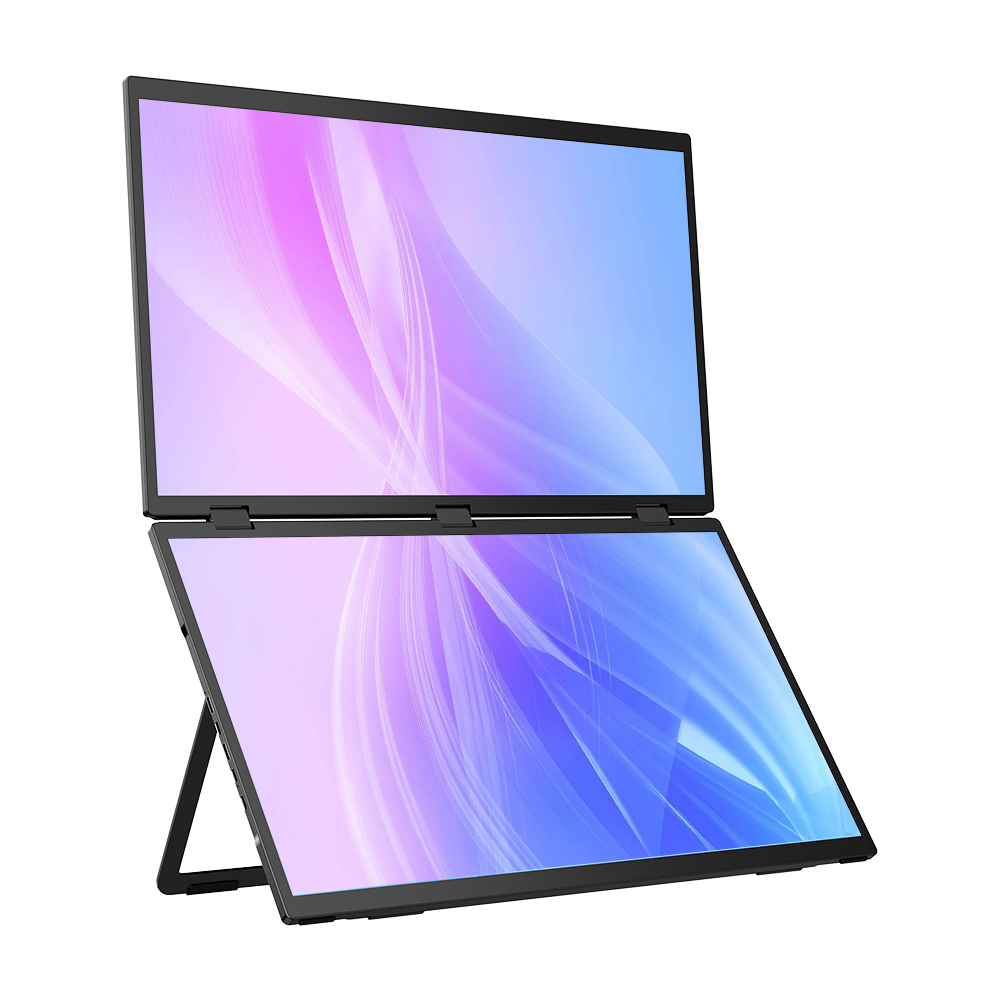 Tela Dupla Para Notebook Monitor Portátil Dobrável 18 Polegadas ...